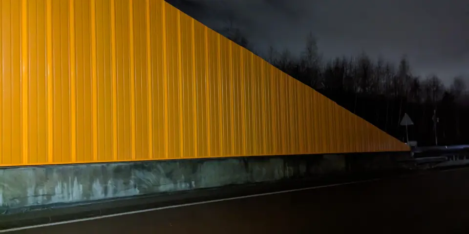 Nachtarbeit am Tunnel Berghofen zur Sanierung der Tunnelportale mit minimaler Verkehrsbeeinträchtigung